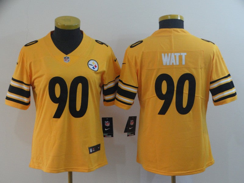 T J Watt Pittsburgh Steelers gold Inverted Legend jersey