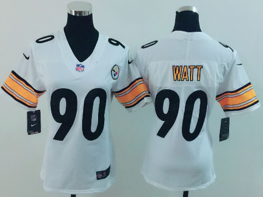 T J Watt Pittsburgh Steelers white jersey