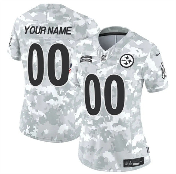 Custom Pittsburgh Steelers camo Salute To Service jersey