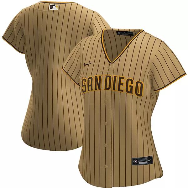 Custom San Diego Padres tan jersey