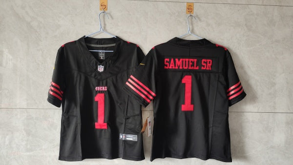 Deebo Samuel Sr San Francisco 49ers black FUSE jersey