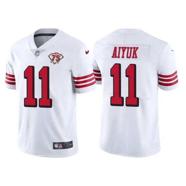 Brandon Aiyuk San Francisco 49ers white jersey