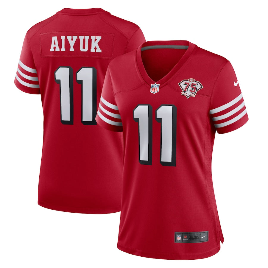 Brandon Aiyuk San Francisco 49ers scarlet Game jersey