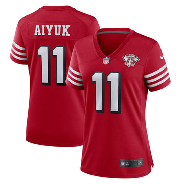 Brandon Aiyuk San Francisco 49ers scarlet Game jersey