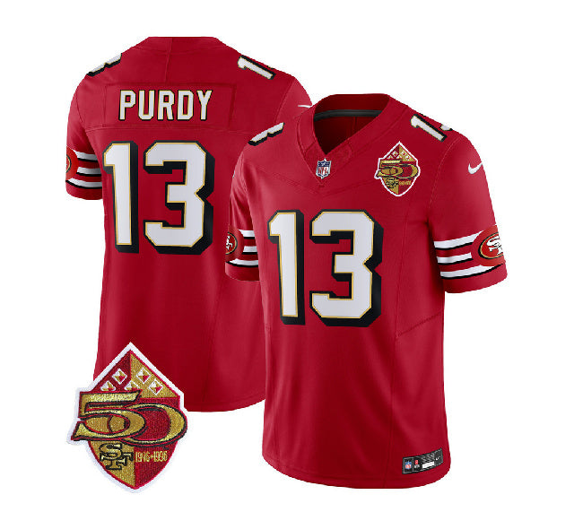 Brock Purdy San Francisco 49ers red FUSE jersey