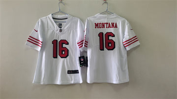 Joe Montana San Francisco 49ers white Alternate jersey