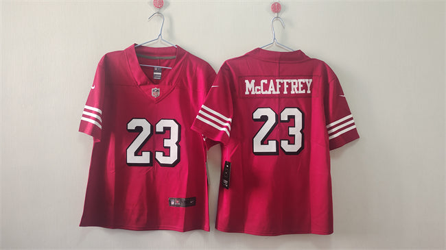 Christian McCaffrey San Francisco 49ers red Alternate jersey