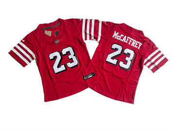Christian McCaffrey San Francisco 49ers red FUSE jersey