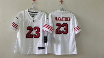 Christian McCaffrey San Francisco 49ers white Alternate jersey