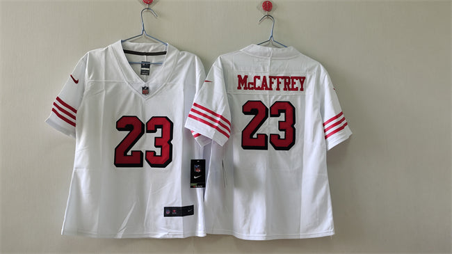 Christian McCaffrey San Francisco 49ers white Alternate jersey