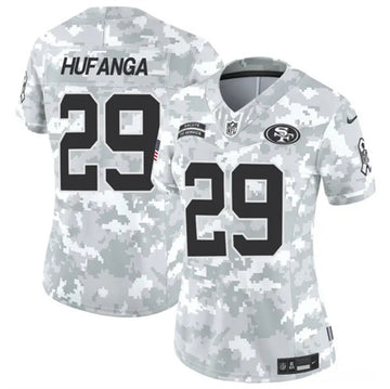 Talanoa Hufanga Arctic San Francisco 49ers camo Salute To Service jersey
