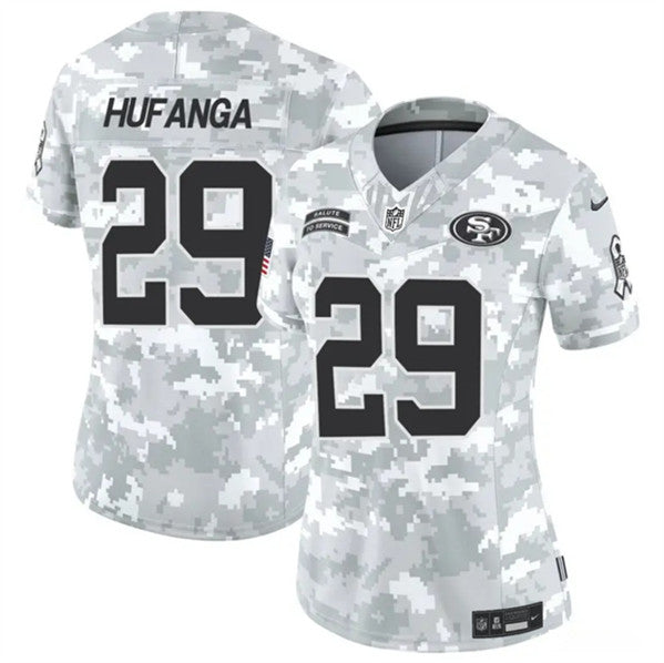 Talanoa Hufanga Arctic San Francisco 49ers camo Salute To Service jersey