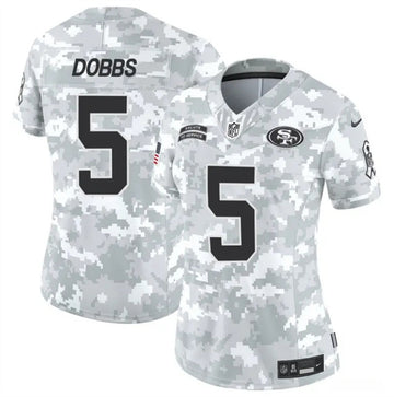 Joshua Dobbs San Francisco 49ers camo Salute To Service jersey