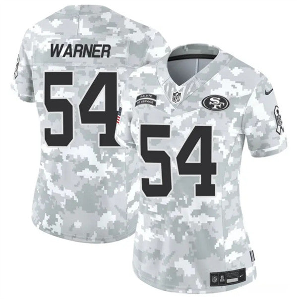 Fred Warner Arctic San Francisco 49ers camo Salute To Service jersey