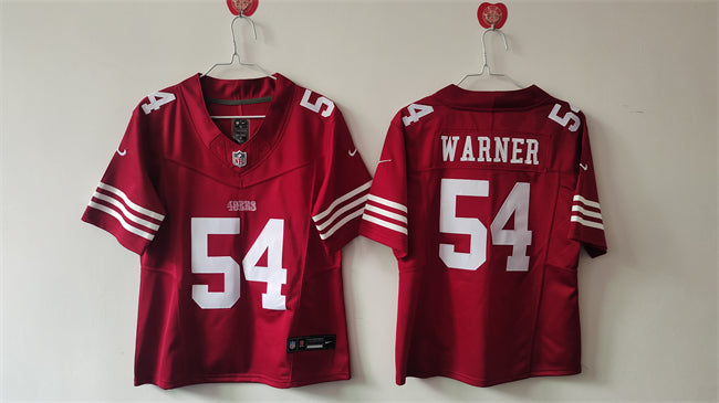 Fred Warner San Francisco 49ers red FUSE jersey