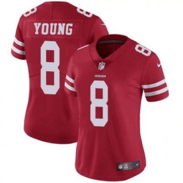 Steve Young San Francisco 49ers red jersey