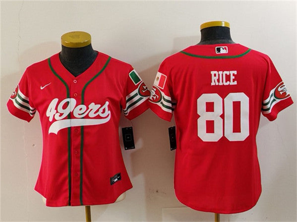 Jerry Rice San Francisco 49ers red jersey