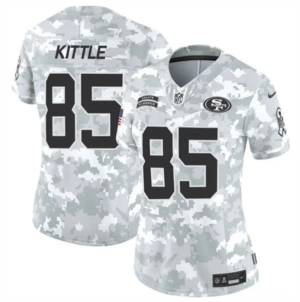 George Kittle Arctic San Francisco 49ers camo Salute To Service jersey