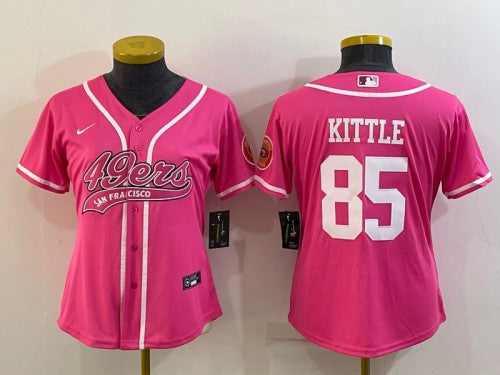 George Kittle San Francisco 49ers pink jersey