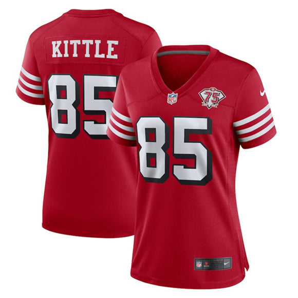 George Kittle San Francisco 49ers scarlet Game jersey