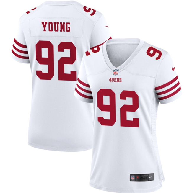 Chase Young San Francisco 49ers white jersey
