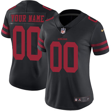 Custom San Francisco 49ers black jersey
