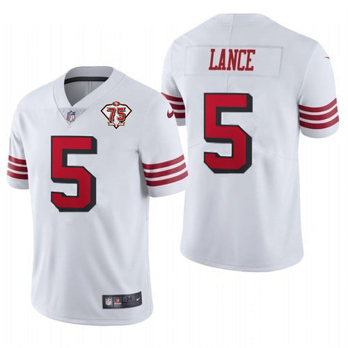 Custom San Francisco 49ers white Alternate jersey