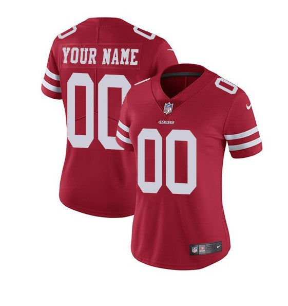 Custom San Francisco 49ers red jersey