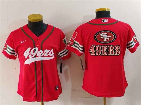 Team Big Logo San Francisco 49ers red jersey