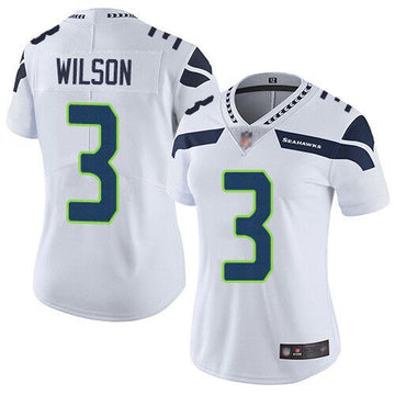 Russell Wilson Seattle Seahawks white jersey