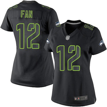 Fan Seattle Seahawks black jersey