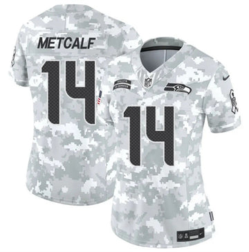 DK Metcalf Arctic Seattle Seahawks camo Salute To Service jersey