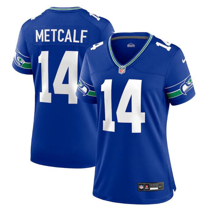 DK Metcalf Seattle Seahawks royal Game jersey