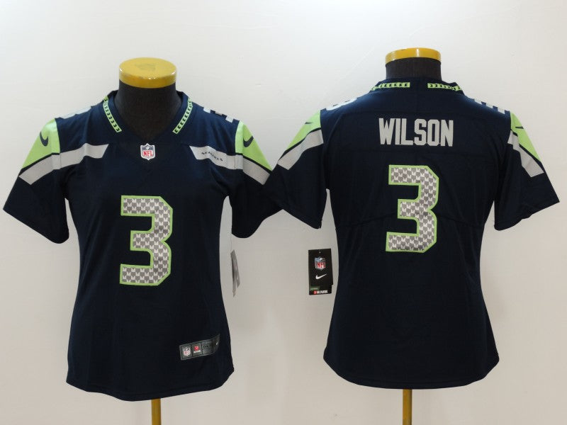 Russell Wilson Seattle Seahawks blue jersey