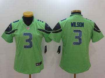 Russell Wilson Seattle Seahawks green jersey