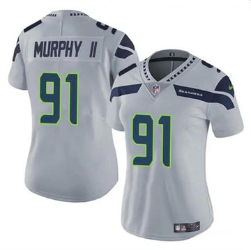 Byron Murphy II Seattle Seahawks gray jersey
