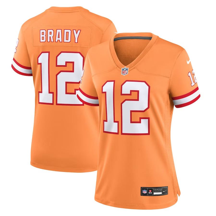 Tom Brady Tampa Bay Buccaneers orange Game jersey