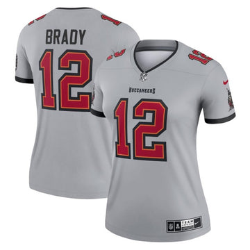 Tom Brady Tampa Bay Buccaneers gray jersey