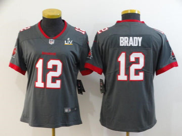 Tom Brady Tampa Bay Buccaneers grey jersey
