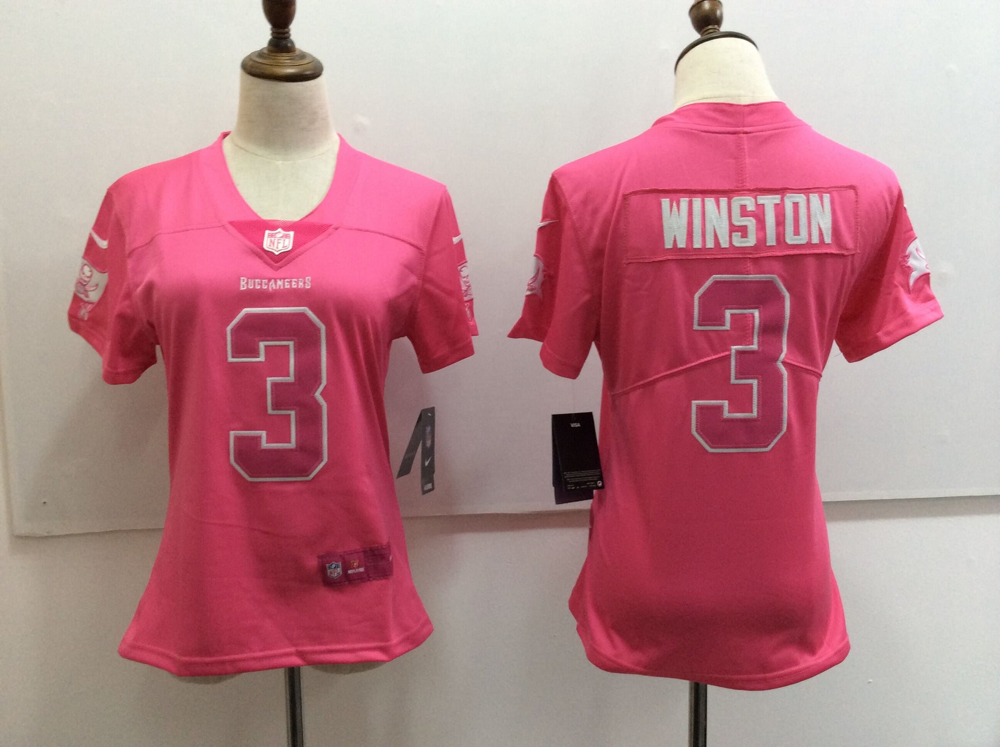 Jameis Winston Tampa Bay Buccaneers pink Fashion jersey