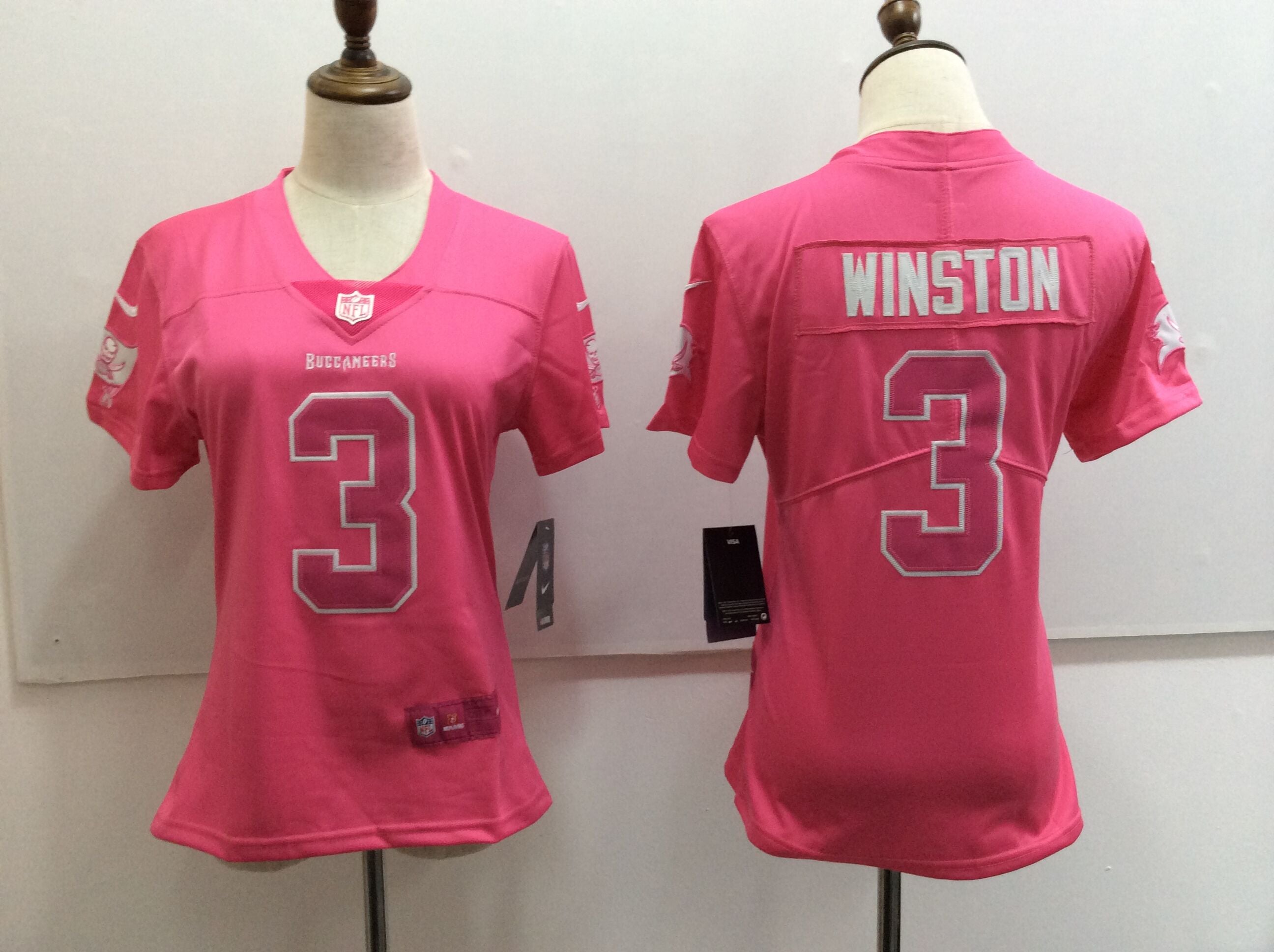 Jameis Winston Tampa Bay Buccaneers pink Fashion jersey