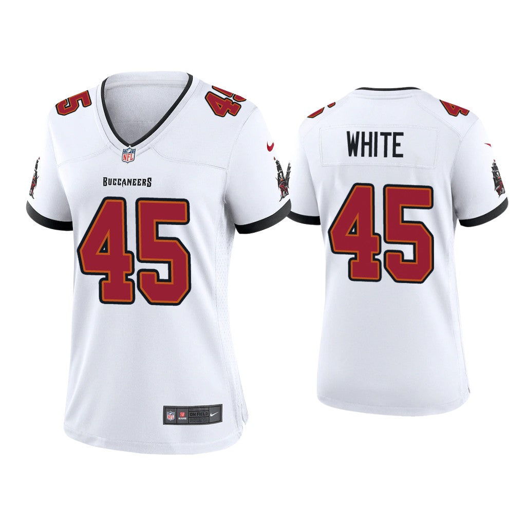 Devin White Tampa Bay Buccaneers white jersey