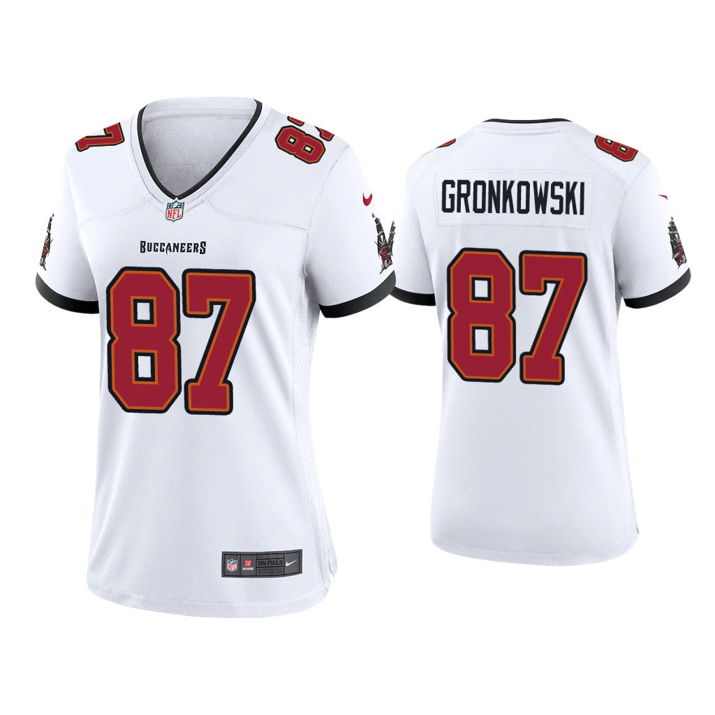 Rob Gronkowski Tampa Bay Buccaneers white jersey