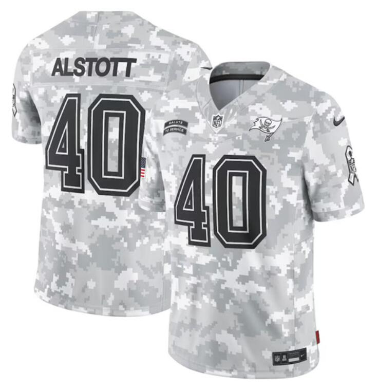 Custom Tampa Bay Buccaneers camo Salute To Service jersey