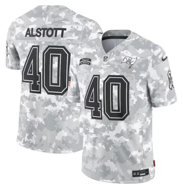 Custom Tampa Bay Buccaneers camo Salute To Service jersey