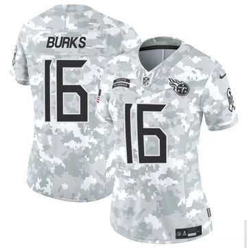 Treylon Burks Arctic Tennessee Titans camo Salute To Service jersey