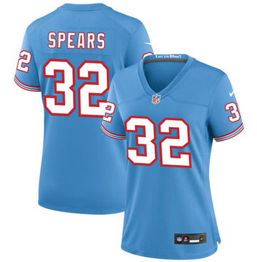 Tyjae Spears Tennessee Titans blue Throwback jersey