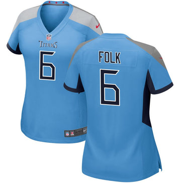 Nick Folk Tennessee Titans blue jersey