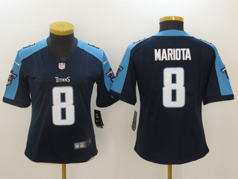 Marcus Mariota Tennessee Titans navy jersey