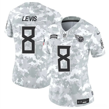 Will Levis Arctic Tennessee Titans camo Salute To Service jersey